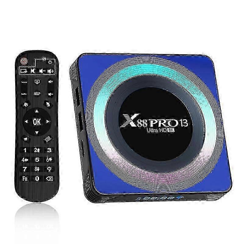 X88 Pro 13 Ultra Hd 8k Tv Box 4gb+32gb Android 13.0 Smart Tv Box With Remote Control - Eu Plug_c*