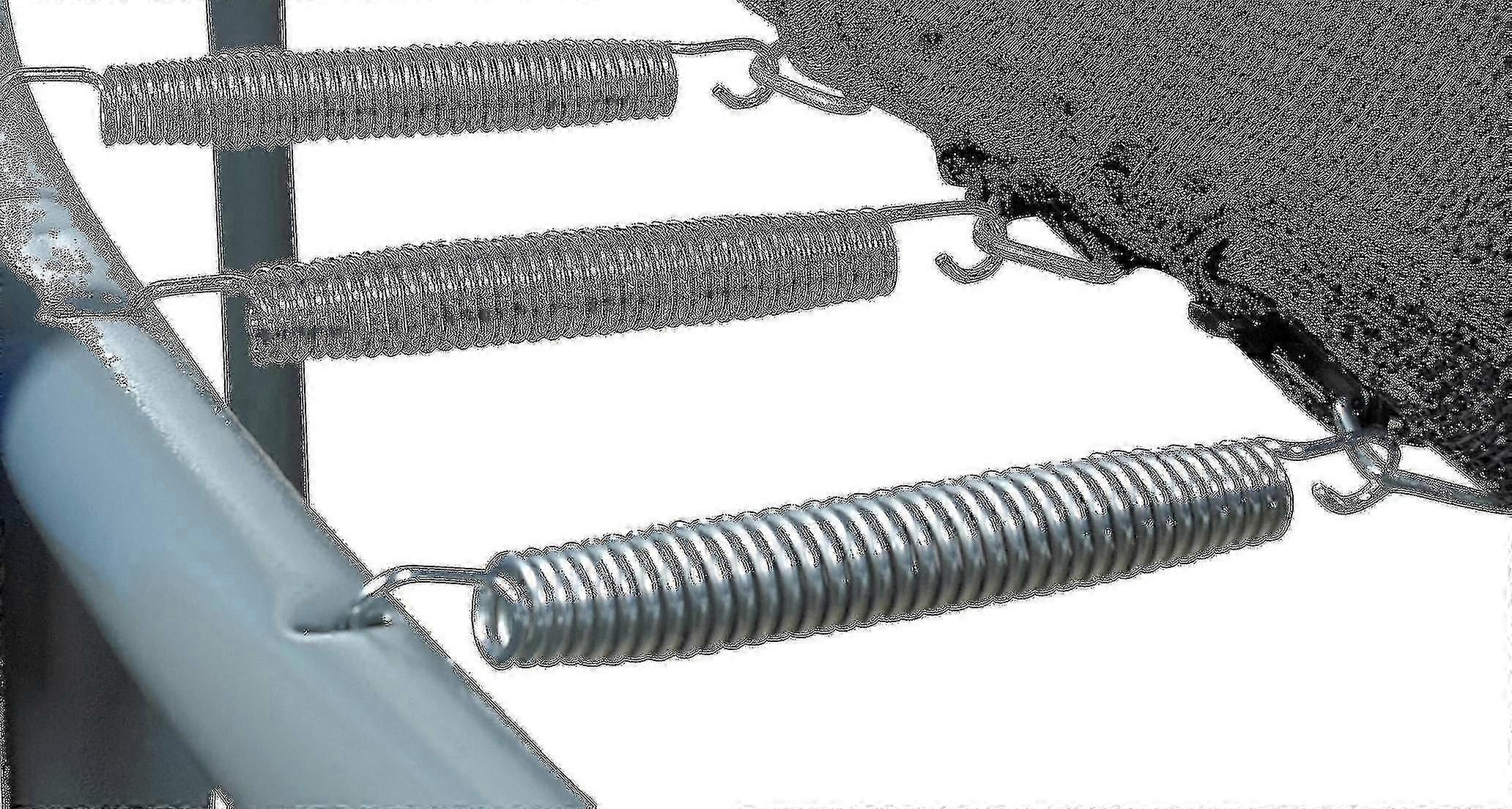 Set Of 15 Trampoline Replacement Springs, Heavy-duty Galvanised, Different Sizes