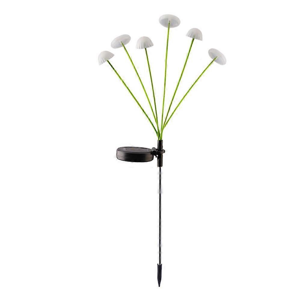 Solar Garden Lamp 6Head LED Mushroom Lamp, Jellyfish Atmosphere Light, Garden Pathway Decor, Colorful Lawn Lamp