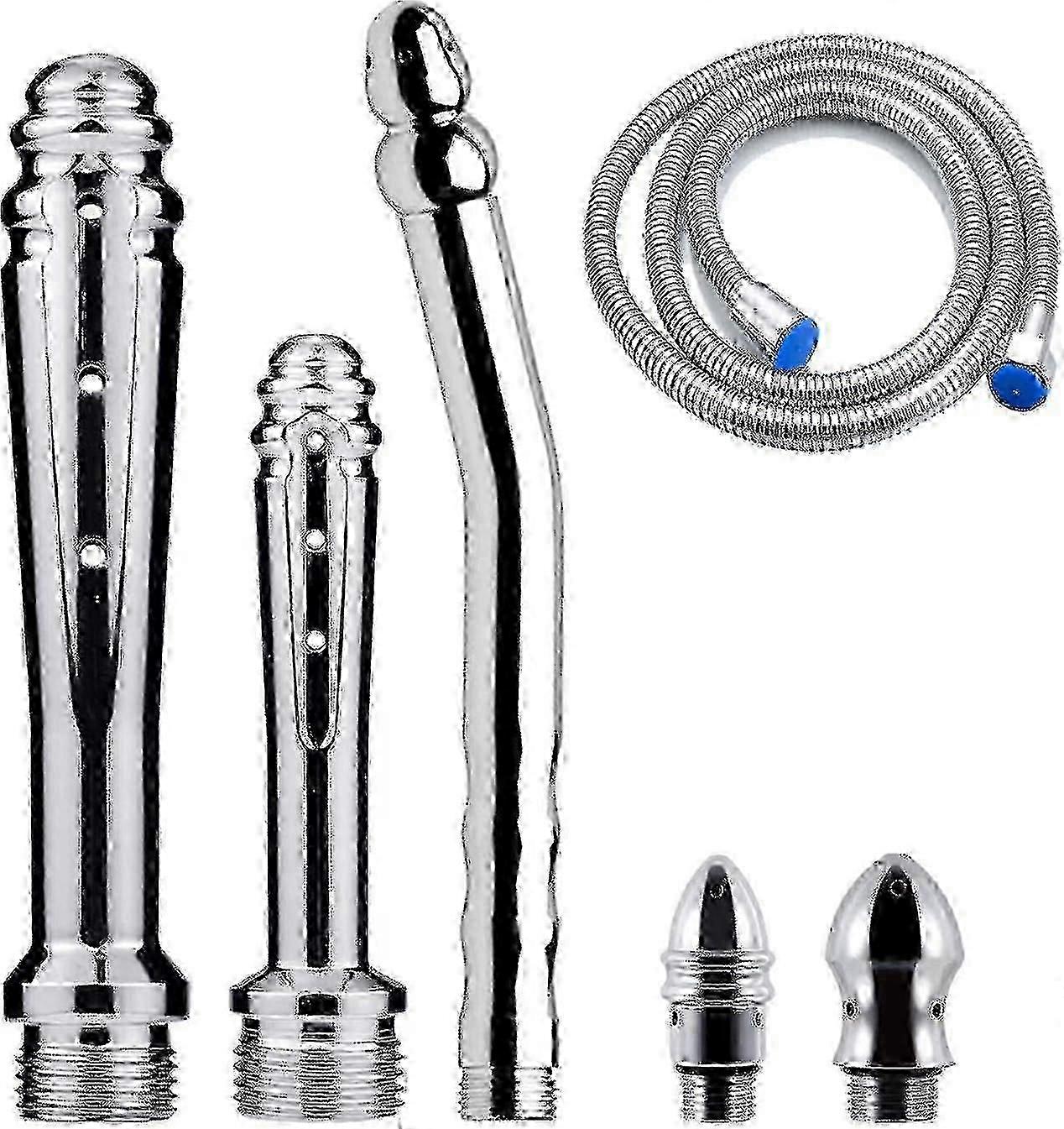 3-piece shower kit with long hose for enema