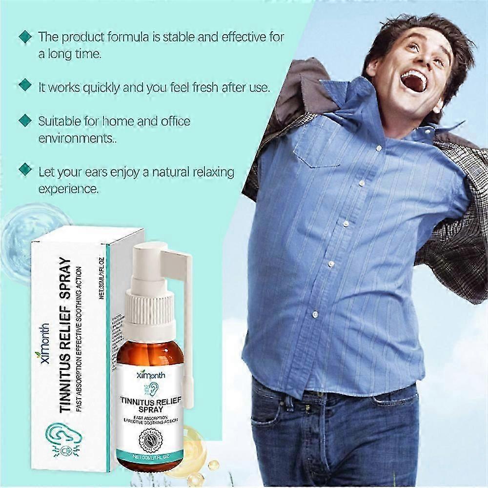 Tinnitus Spray Ear Ringing Relief Relieving Ear Drops Hearing 30ml