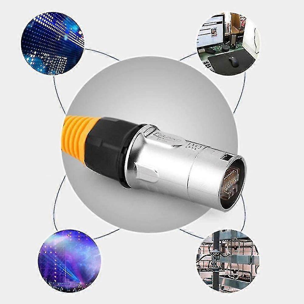 Ip67 Network Rj45 Waterproof Connectors / Ethernet Rj45 Waterproof Plug + Waterproof Socket For Outd