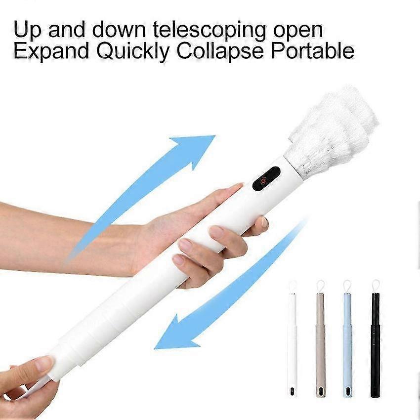 360 Rotatable Electric Feather Duster Electrostatic Adsorption for Home Office Cleaning