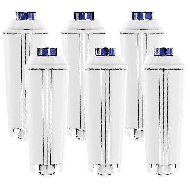25-26 6 Pack Of Coffee Machine Filter for Delonghi Dlsc002 Filter Ecam, Esam, Etam, Bco, Ec with Activate