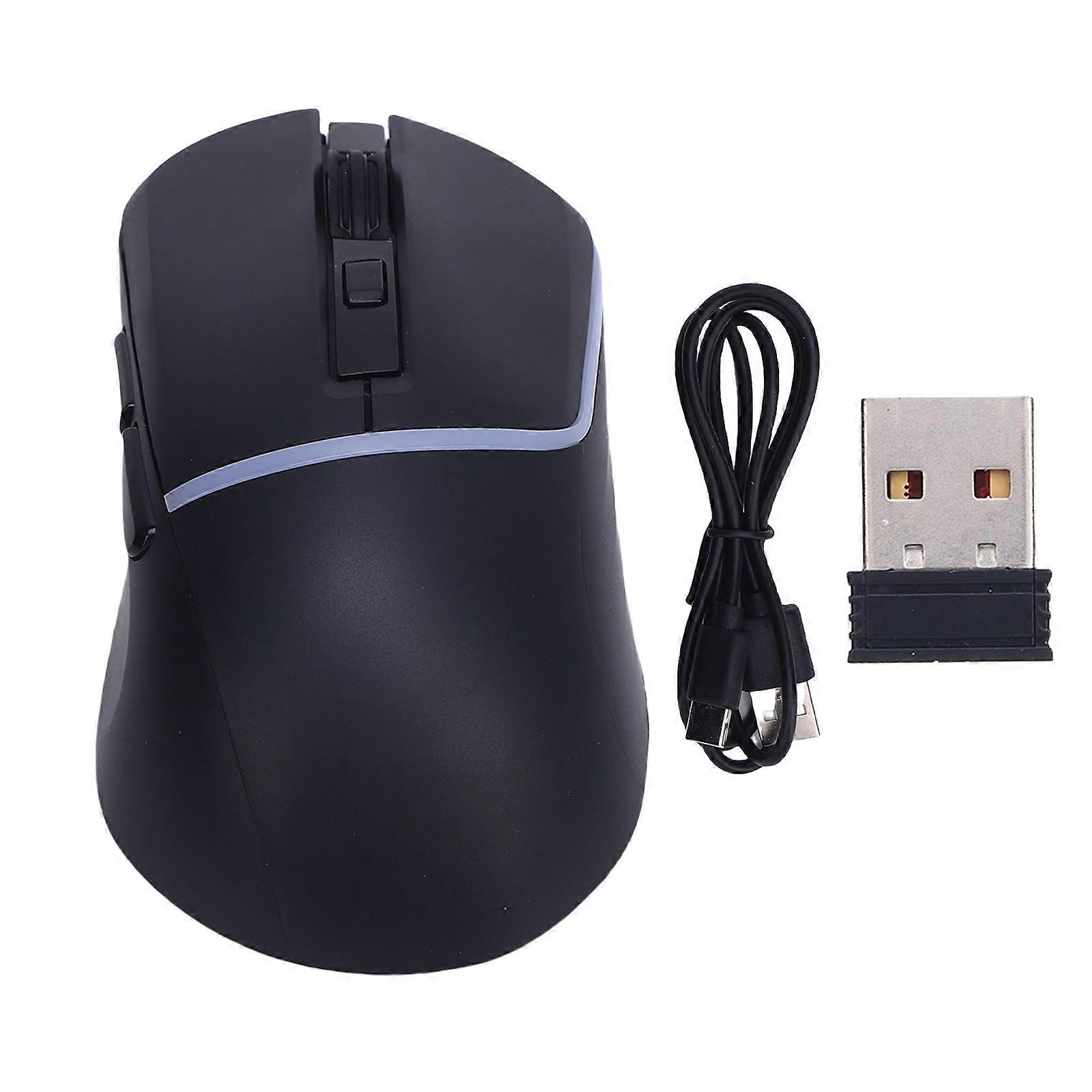 M96 Wireless Gaming Mouse 7200 DPI 3 Modes Optical Mouse with 6 Programmable Buttons Black