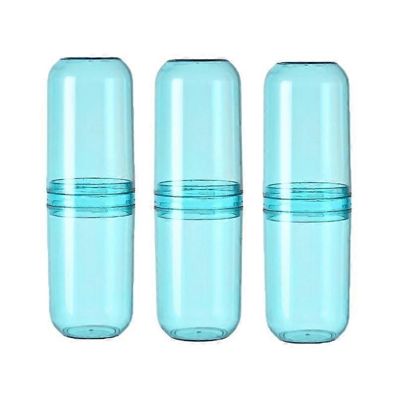 3-Piece Transparent Toothpaste Toothbrush Organizer