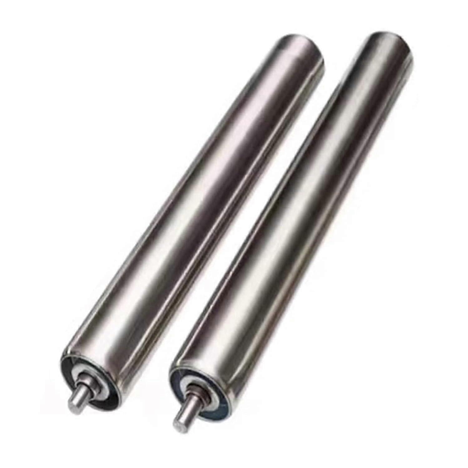 Conveyor Roller 2-Pack Gravity Stainless Steel Replacement for Warehouses