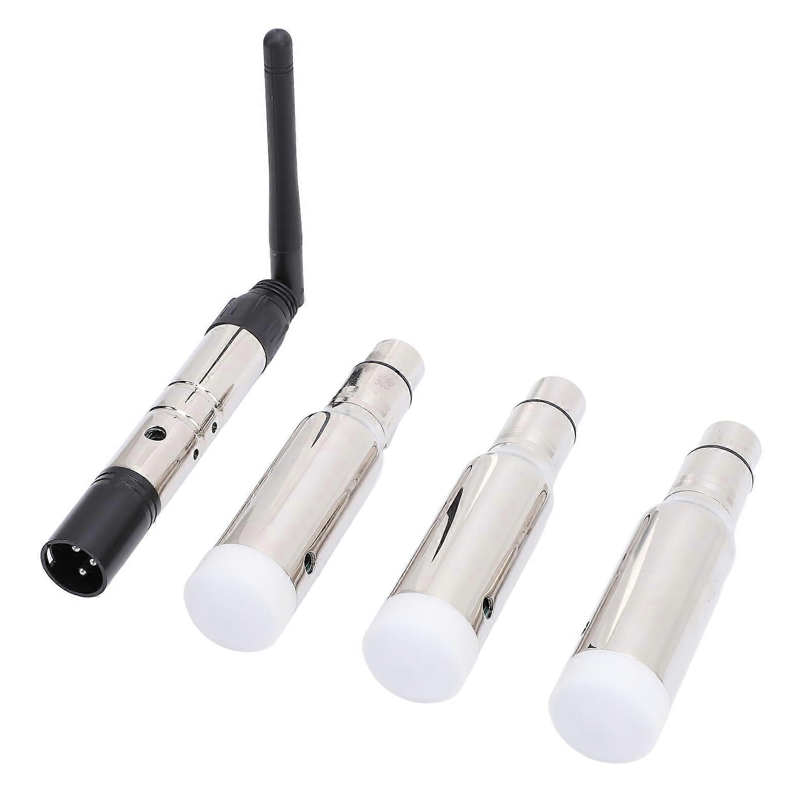 DJ 2.4G Wireless Transmitter and Receiver 400M Distance 1 Transmitter 3 Receiver Wireless Controller for Stage Light 