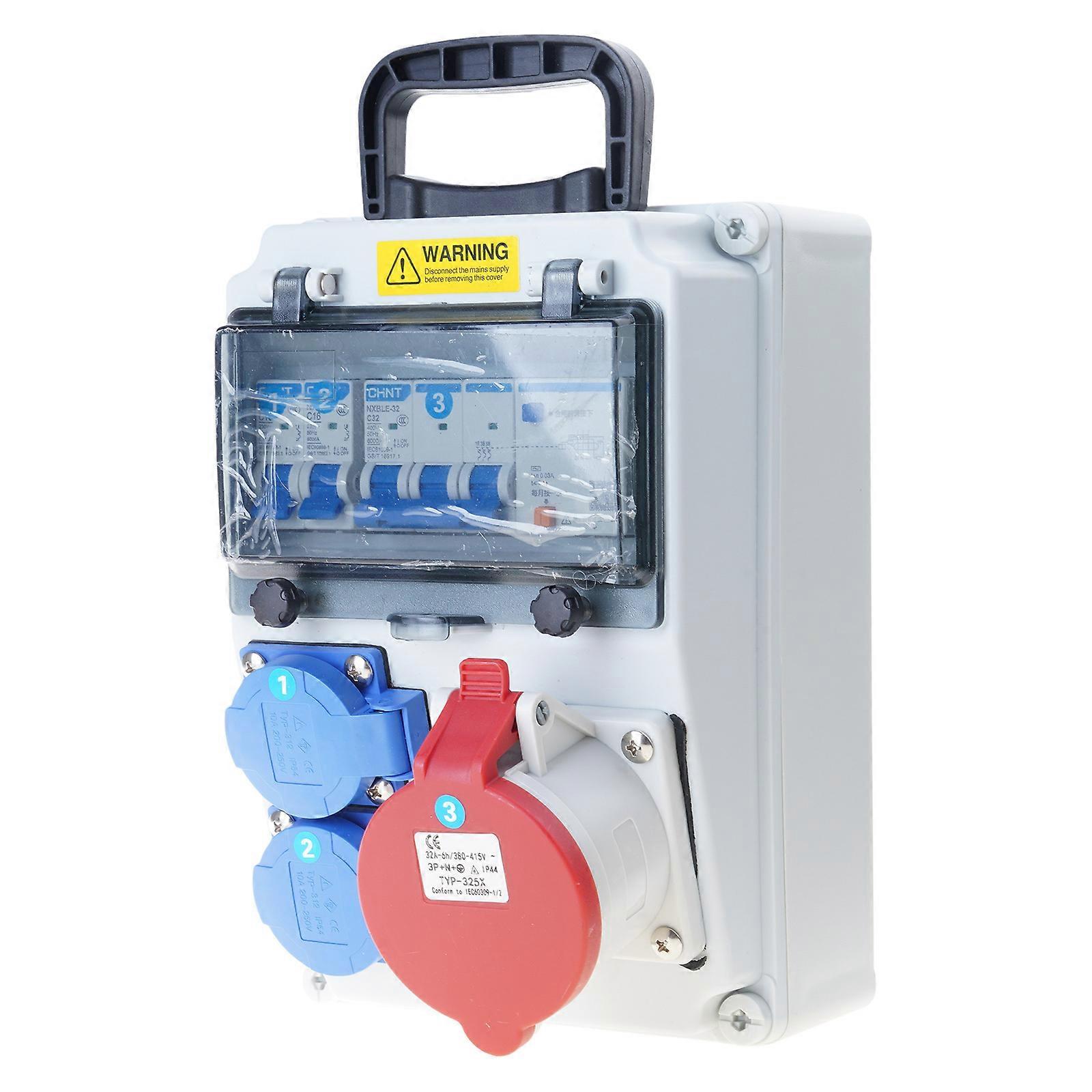 Portable Switches Socket Box Constructions Power Distributor Wall Power Distributor With Switches Electrical Socket Accessory Multicolor