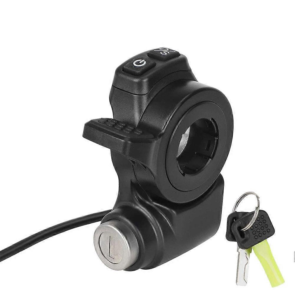 Universal Electric Scooter Throttle with Power Switch ABS Metal Construction for Smooth Speed Control and Easy Installation