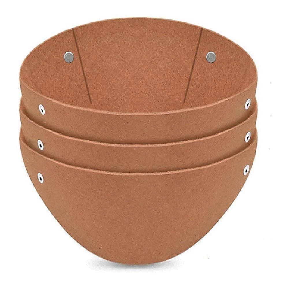 Felt Flower Pot Liners Replacement Set, 3Piece, Felt Basket Liners For Hanging Flower Baskets