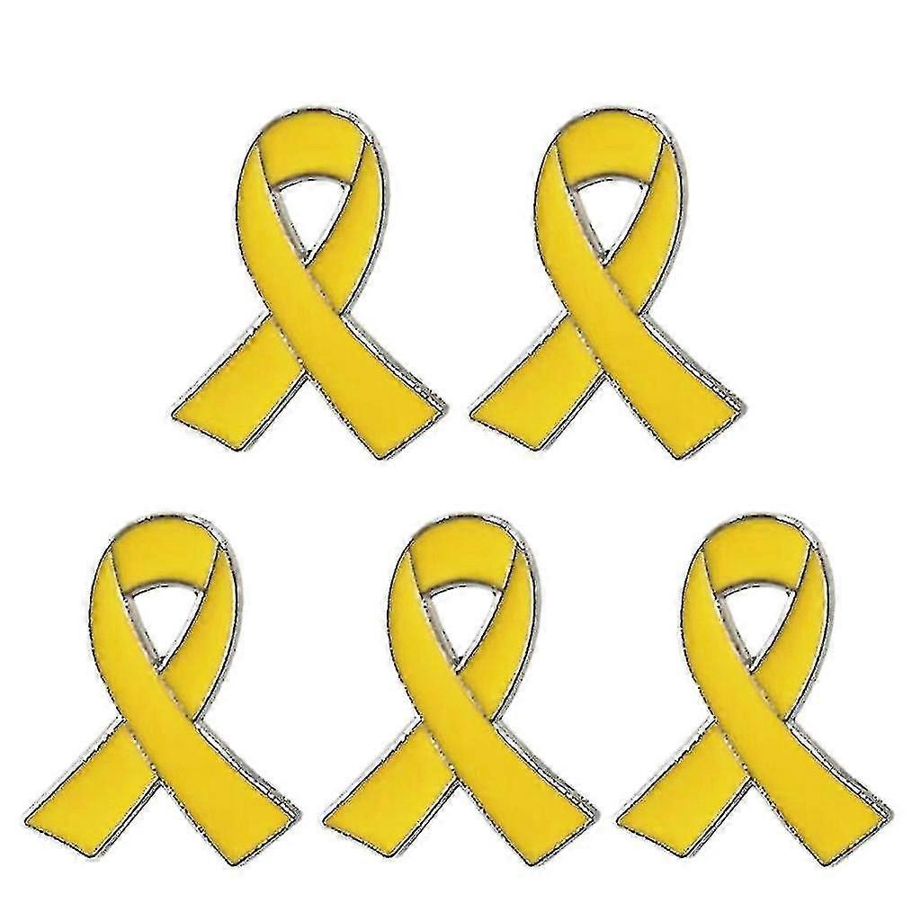 Set Of 5 Ribbon Brooch Pin Beautiful Design Ribbon Enamel Pin Alloy Material