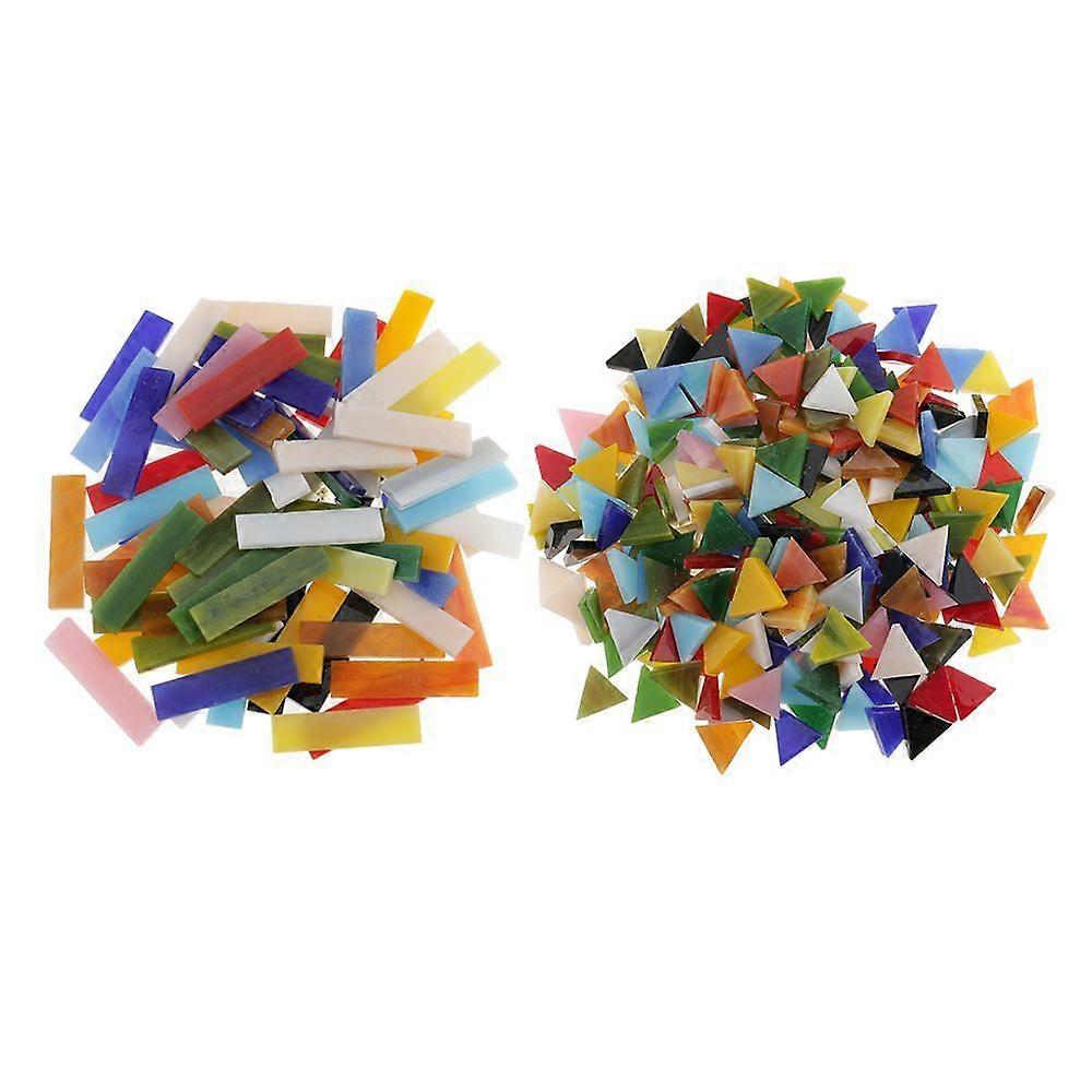 Rectangle Triangle Glass Mosaic Tiles