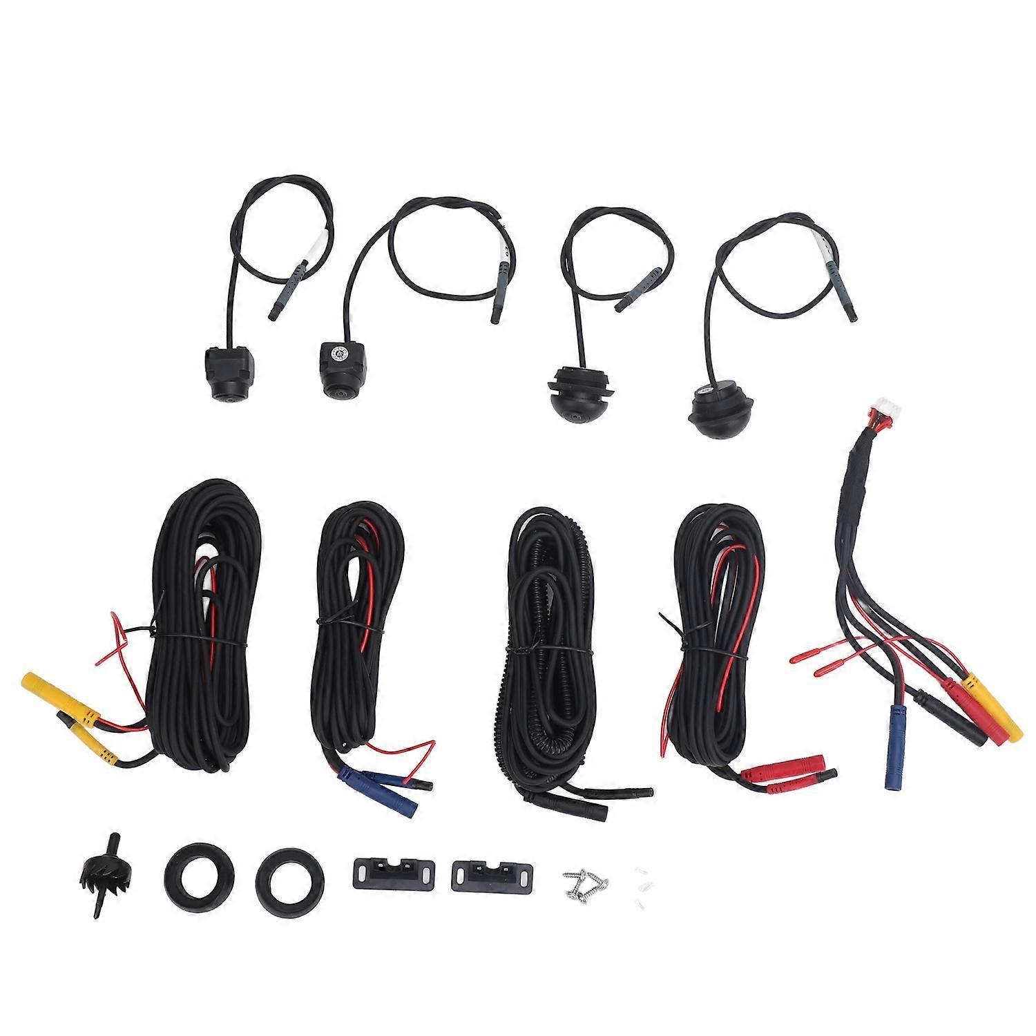 Car 360° Panoramic View Camera 1080P HD Front Rear Left Right All Round Camera System for Android Ca