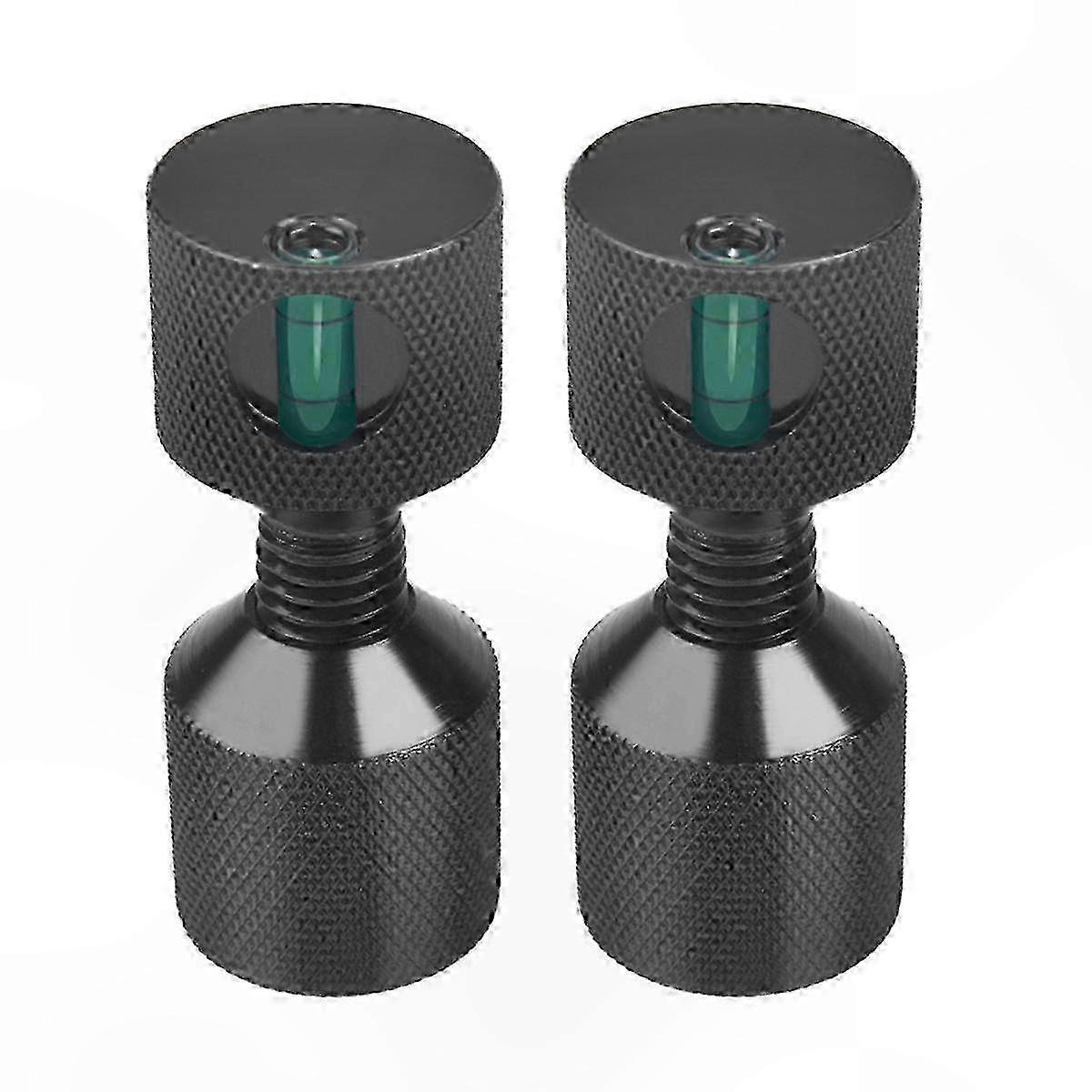 1-1/8" Aluminum 6061 Flange Alignment Pin with Two Holes and Level FeatureBlack SZRH