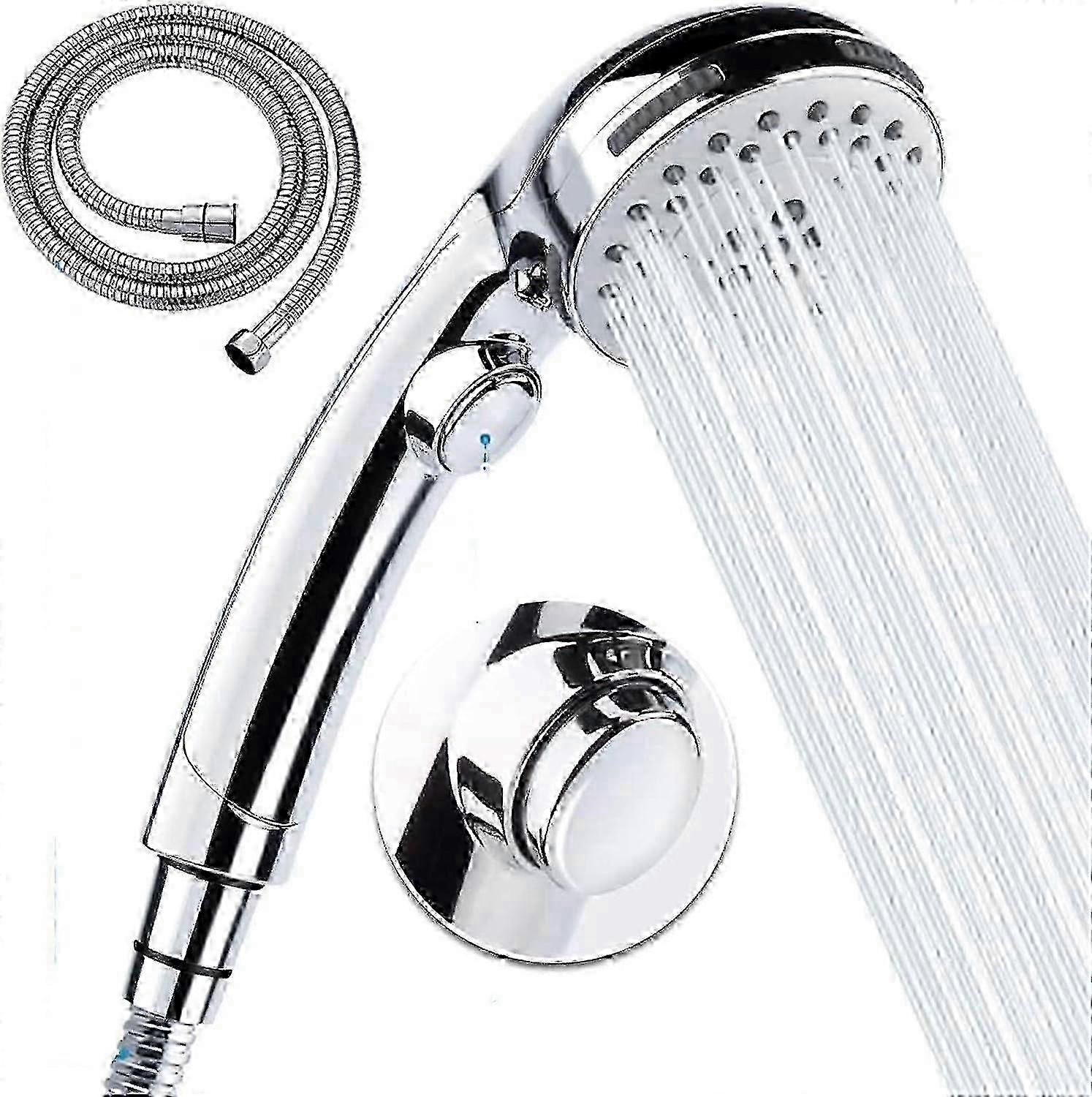 Hand shower with hose - 5 spray settings for high pressure shower Edition 1110
