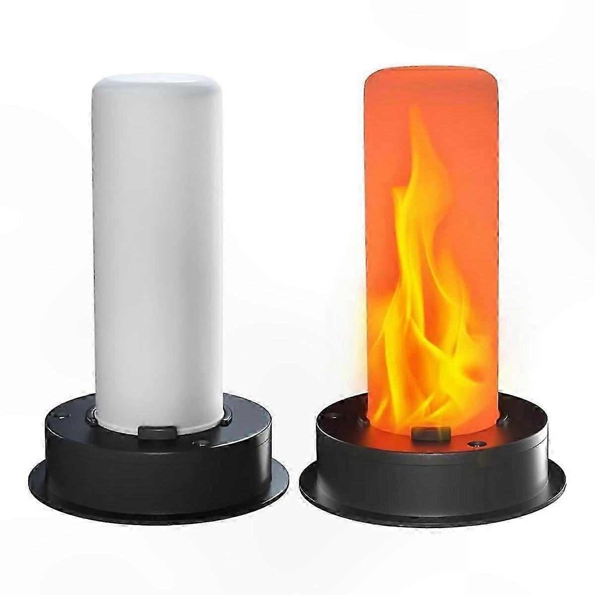 2-Pack Solar Light Covers with Realistic Flicker Effect