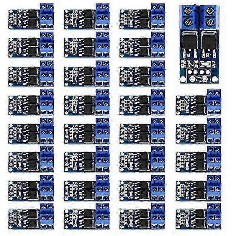 30PCS MOSFET Switch Drive Module for DC Motors: 5V-36V, 15A to Max 30A, 400W Dual High-Power with 0-20KHz PWM Control