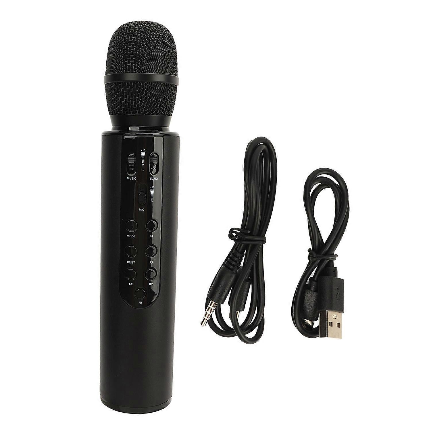 Wireless Capacitor Microphone Dual Speaker Karaoke Portable Microphone Home Bluetooth Singing Microp