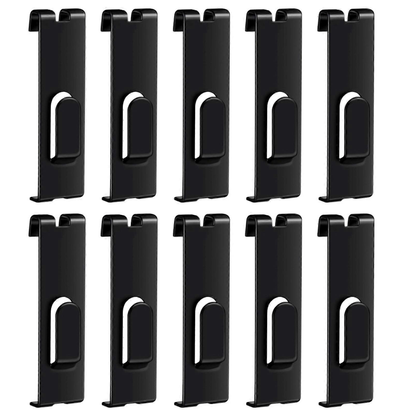 10pcs Heavy Duty Grid Panel Hooks Space Saving Wall Mounted Hangers Multipurpose Organizers for Home Business Use Multicolor