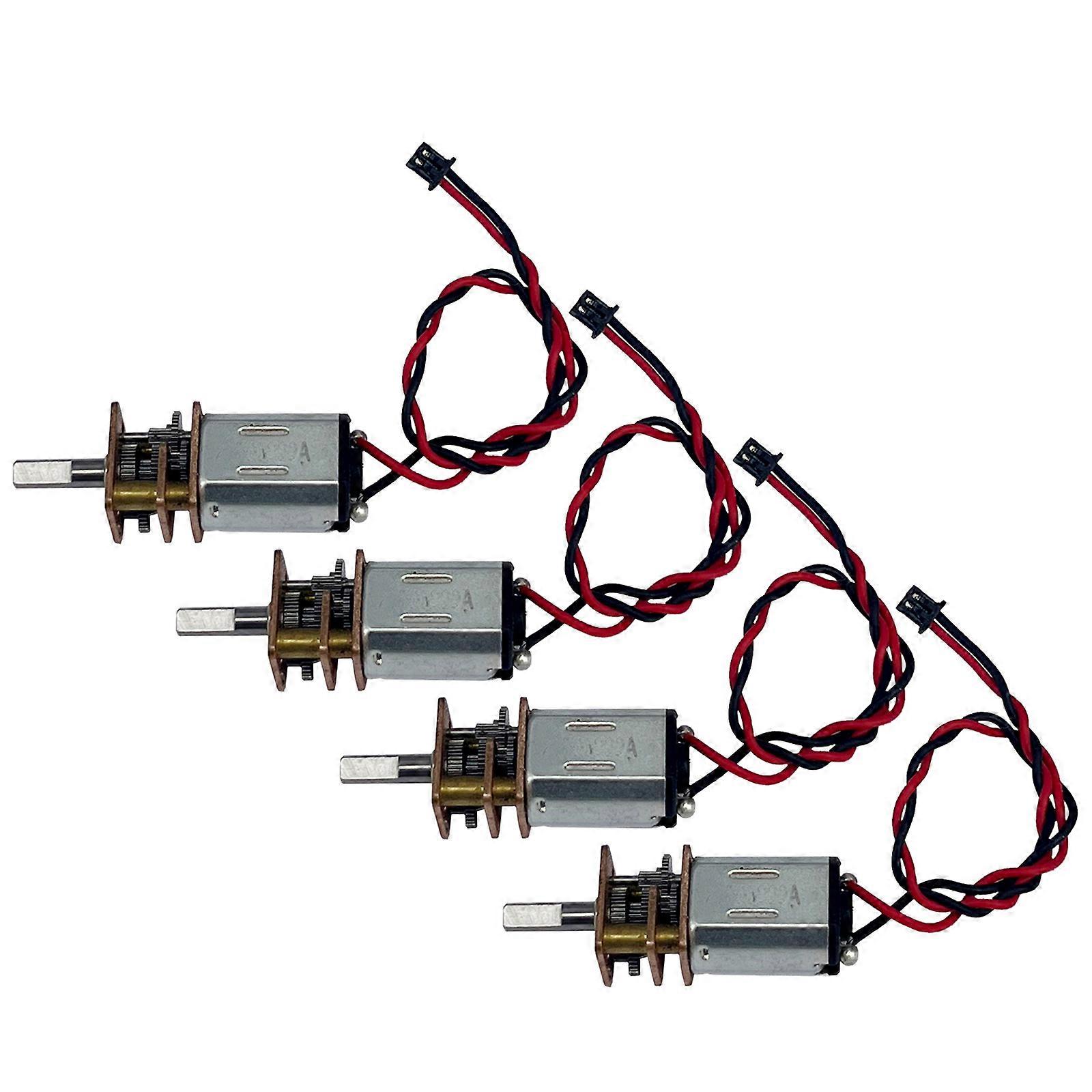 4PCS High Torque DC3V-6V Precise Gear Motor Reduction Motors For Robotics Toy And Device With Low Noise Design Multicolor