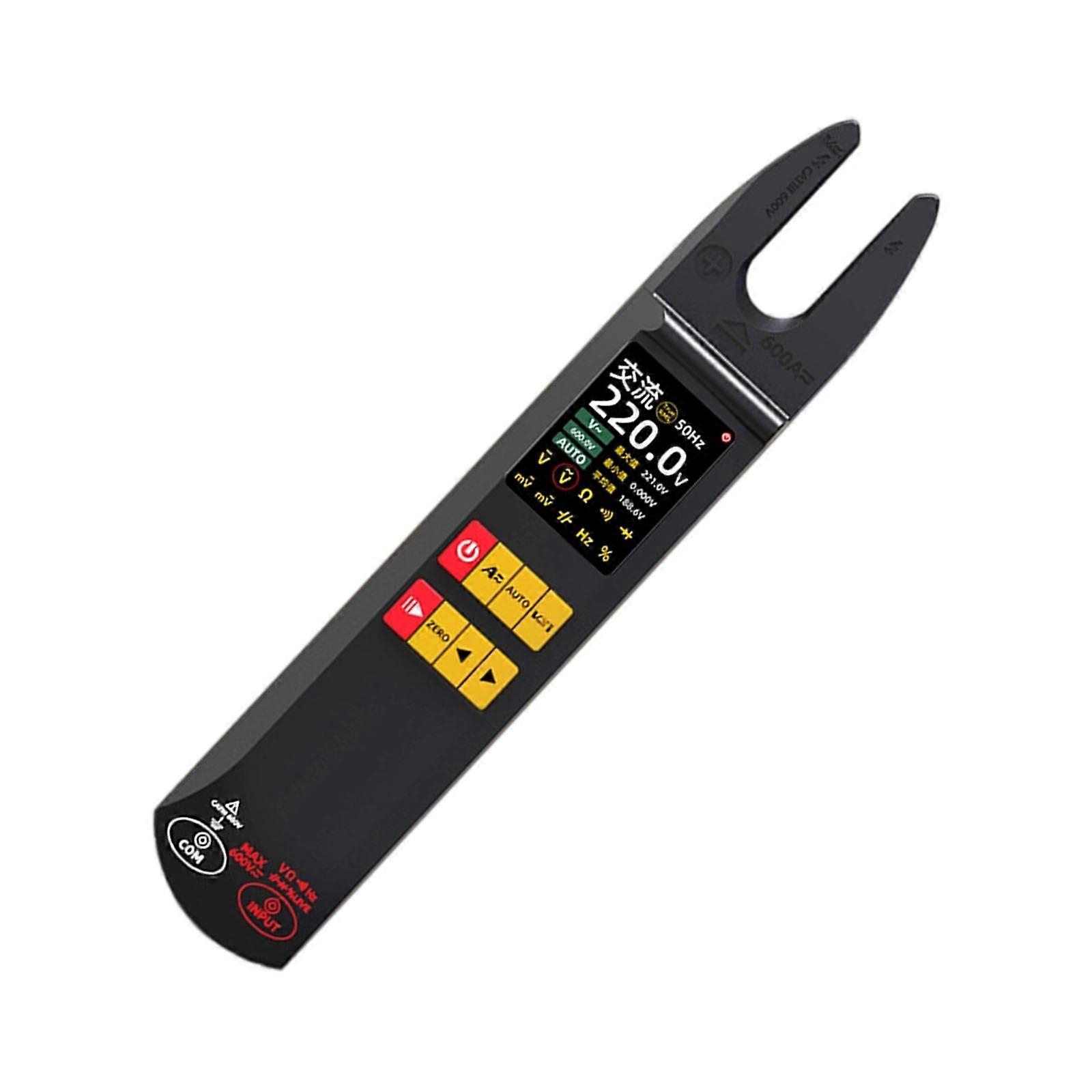 Professional Intelligent Electric Clamp Multimeter Capacitance Resistance Testers with Large Screen & Data Hold Function Multicolor