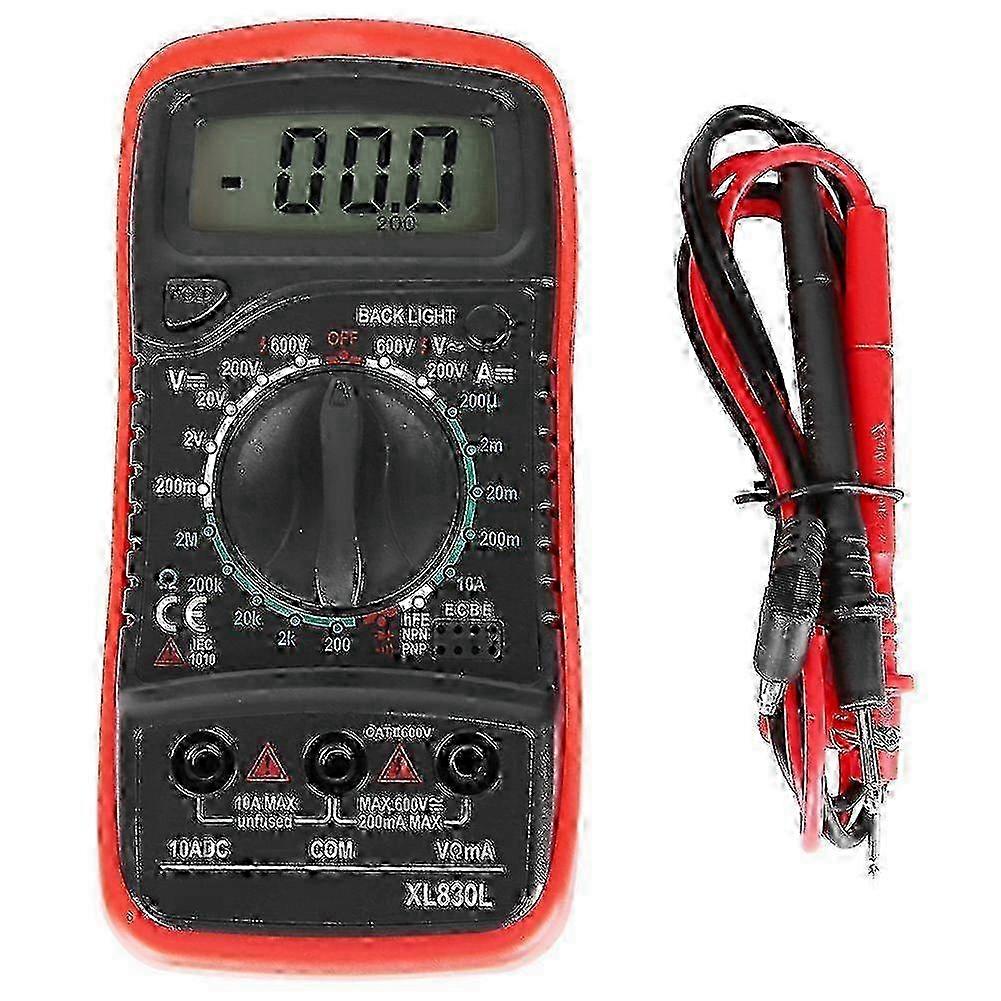 XL830L Handheld LCD Digital Multimeter Voltmeter Ammeter Ohmmeter Current Voltage TesterXL830L Red