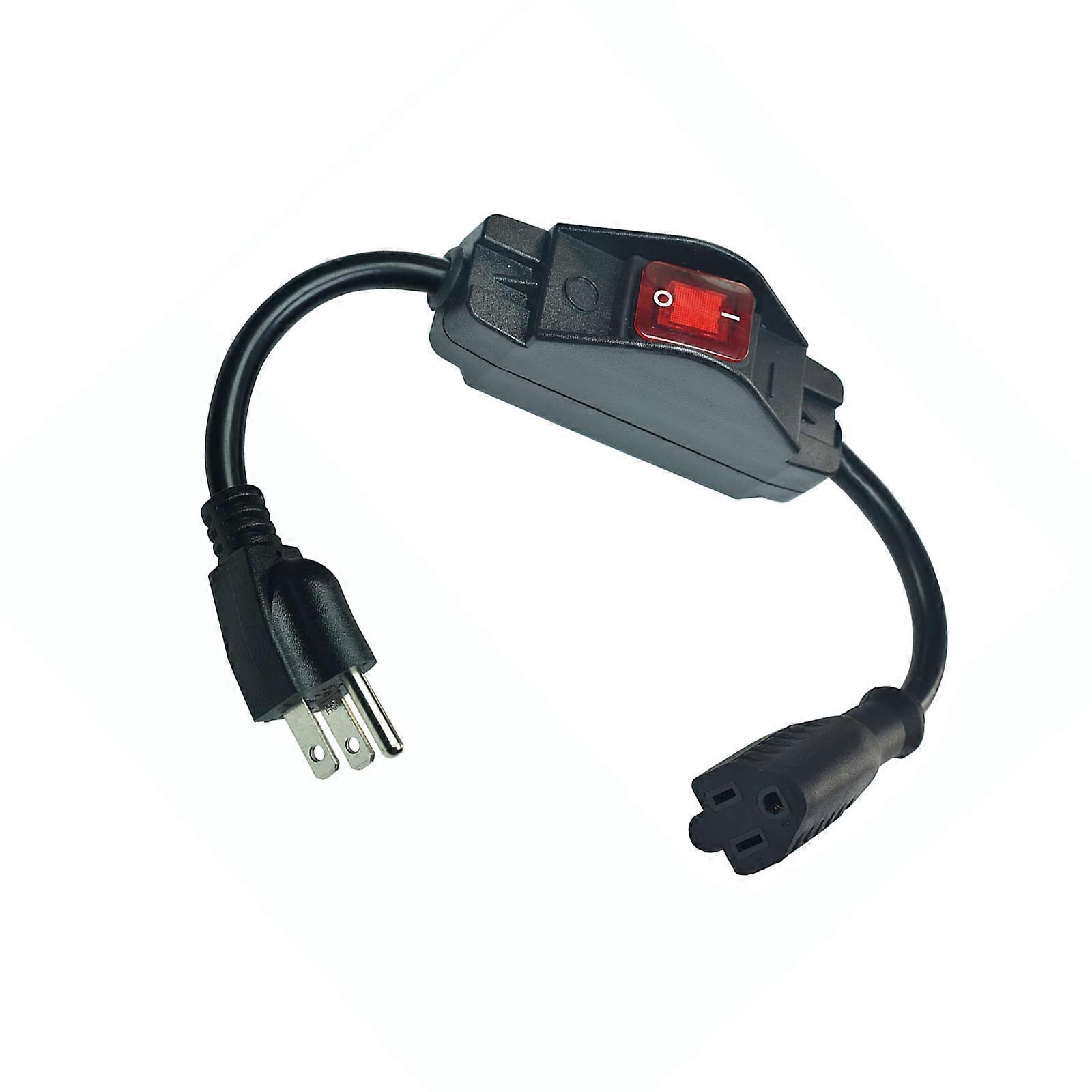 16A 250V 3 Prong Extension Cord High Performances Inline Rocker Switches Waterproof Power Cord For Appliances Electronic Multicolor