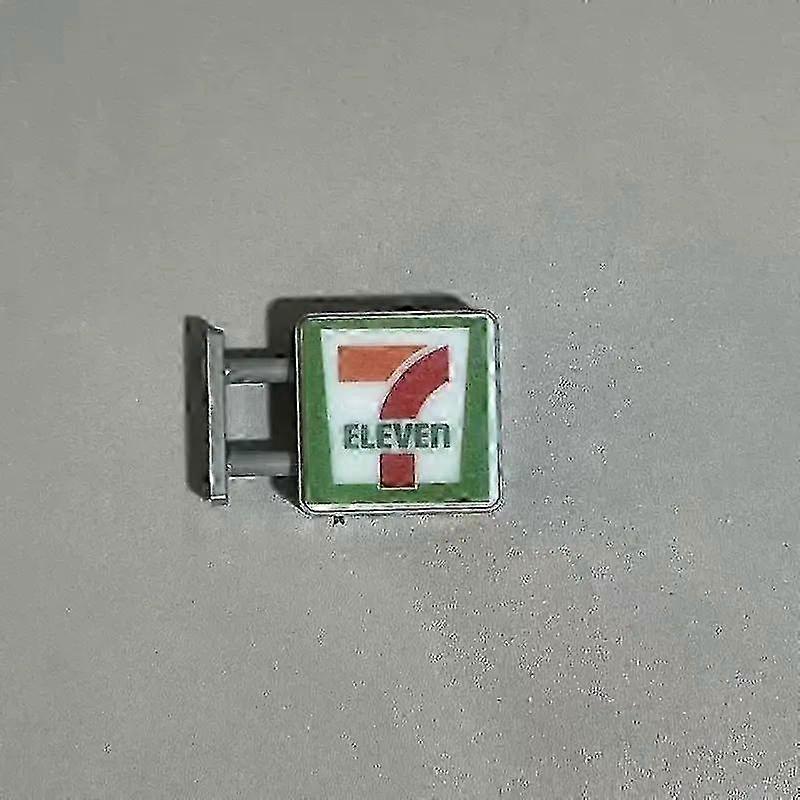 Creative Mini Refrigerator Sticker Convenience Store Magnetic Light Box Display Board with Luminous Light Box Model Ornament