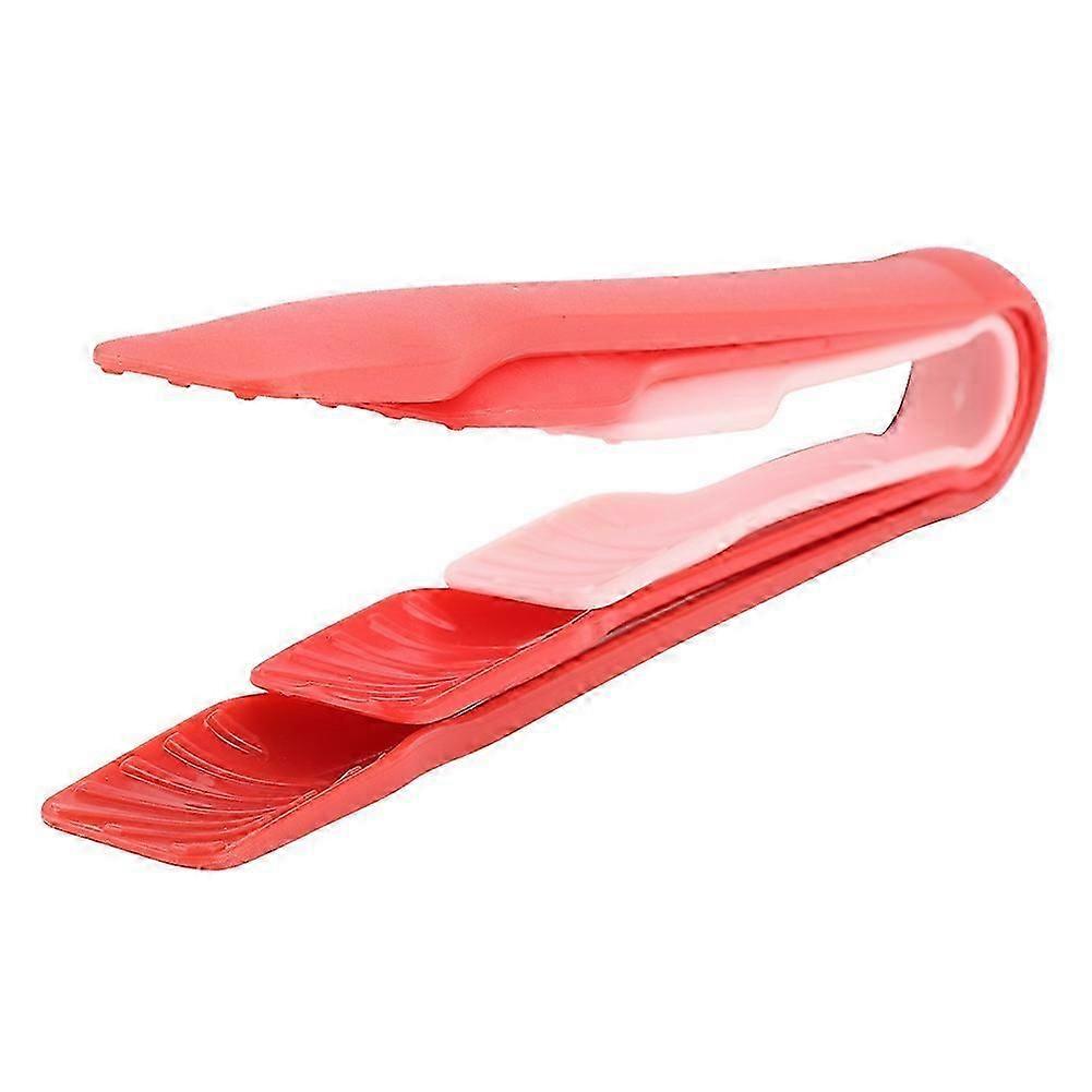 3 PCS Multifunctional Plastic Bread Tongs 33cm, Red, Blue, Green