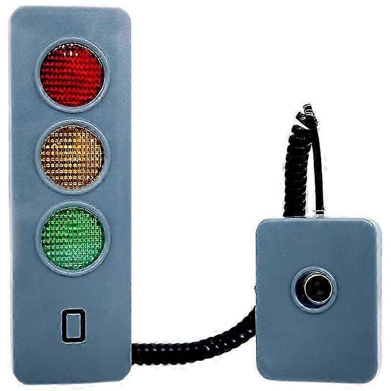Garage parking aid with smart LED traffic light and collision alert