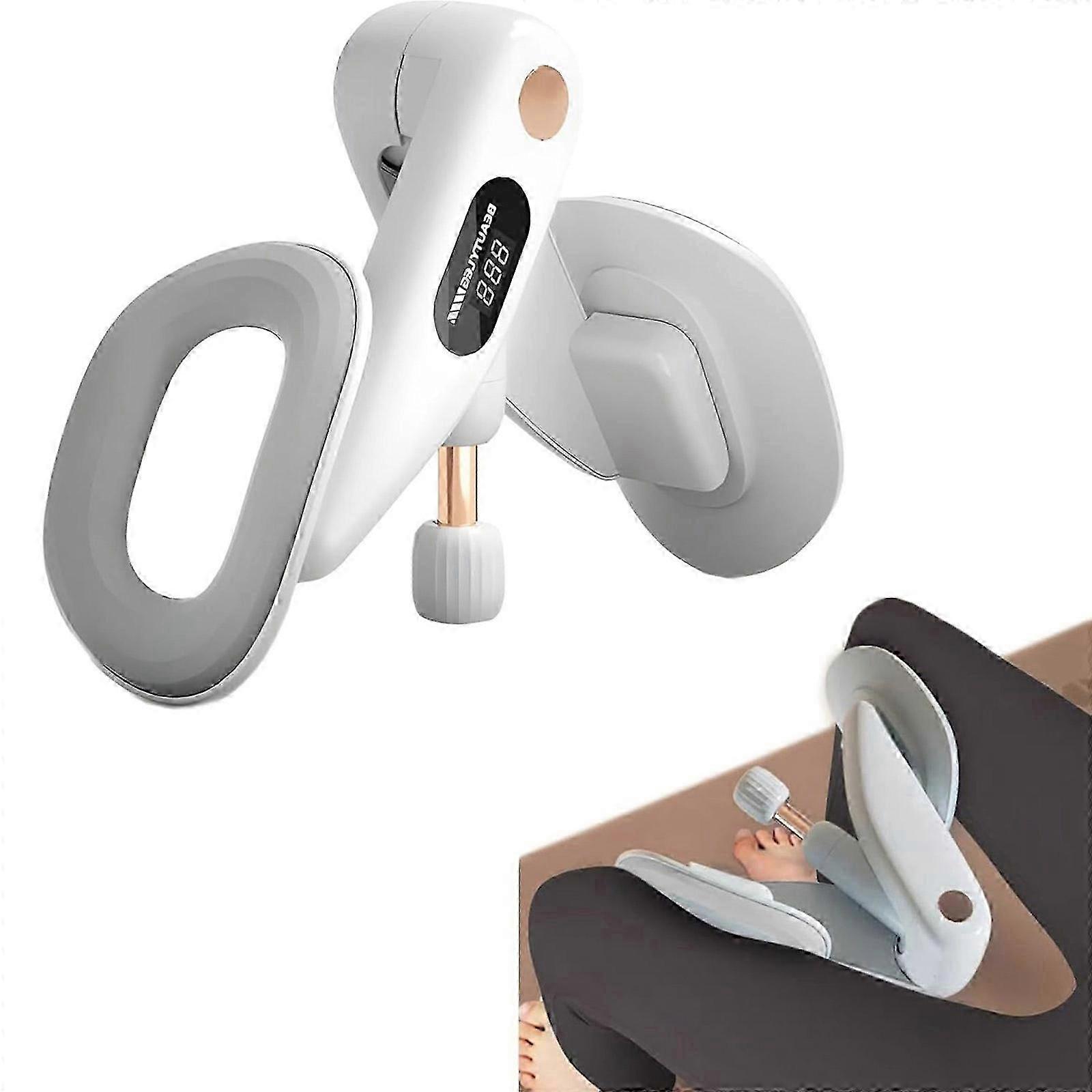 Thigh Statuary And Pelvic Zone Workout Device Including 15 35 Intensity And Usb CREATE Power For Home Exercise Gray