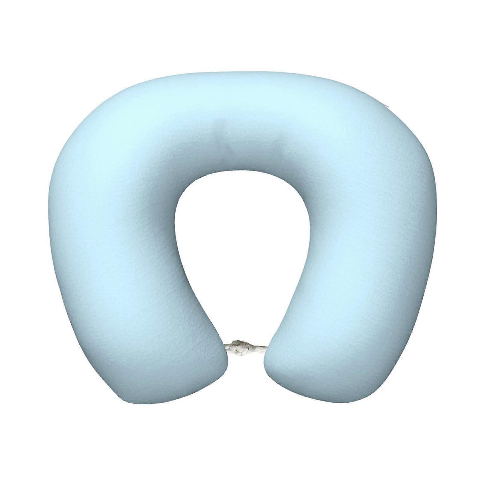 Travel Neck Pillow with 360° Support, Memory Foam Core, Compact Size, Washable Cover, 11.8x9.8in