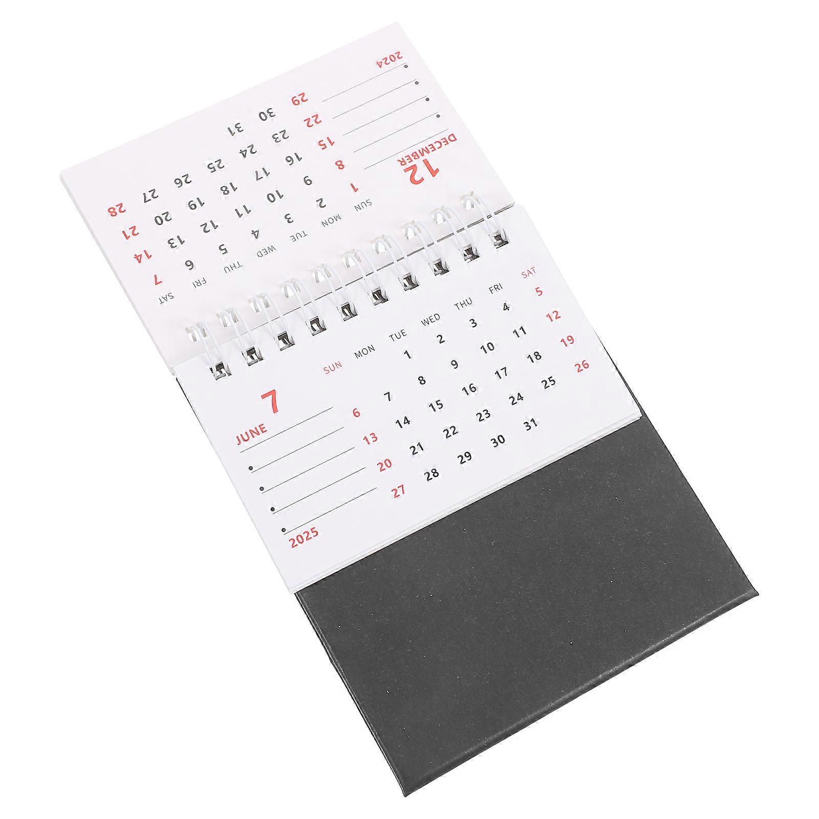 Mini Desk Calendar Household Paper Standing Calendar for Daily Use