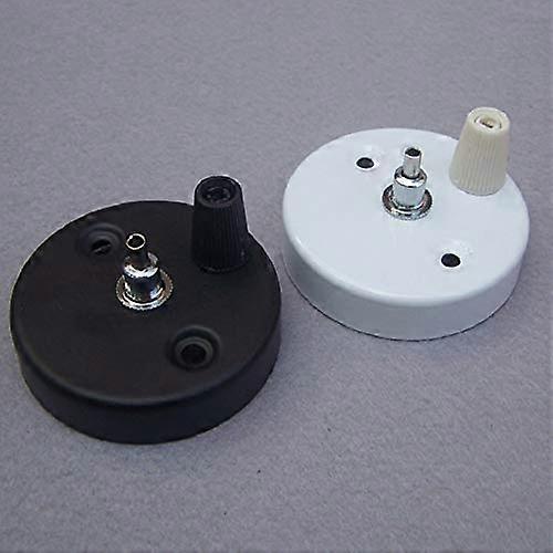 60x15mm White Lamp Base Ceiling Light Canopy with Cord Lock for Secure Fixture Installation