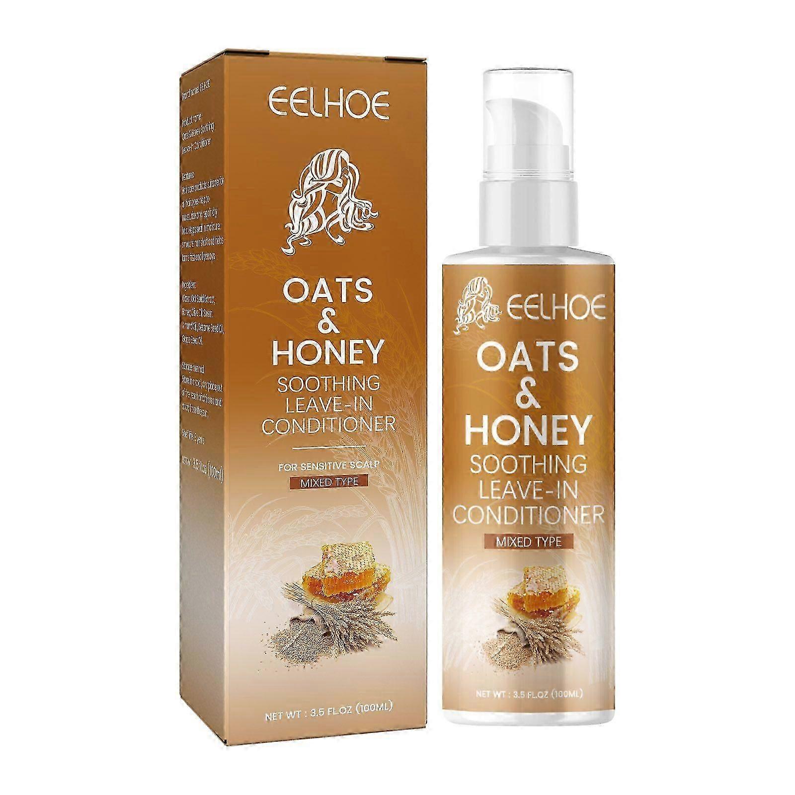 Oat And Honey LeaveIn Conditioner, Improve Frizz, Moisturize And Repair Hair, Smooth And Shiny