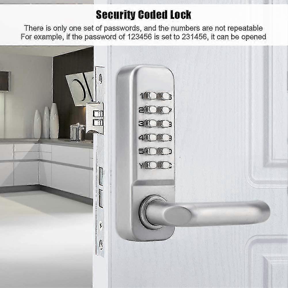 Waterproof Keyless Mechanical Lock for Doors with Combination Code Security