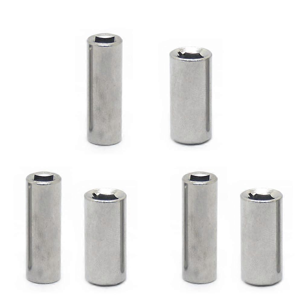 Socket Adapter Set 6 Pack 1/4 Inch Square to Hex Magnetic Converter Chrome Vanadium Ratchet Extension