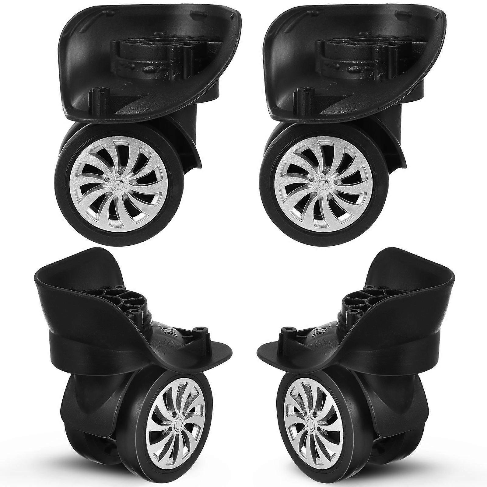 4pcs Suitcase Wheels Spare Wheels Luggage Replacement Swivel Wheels Casters