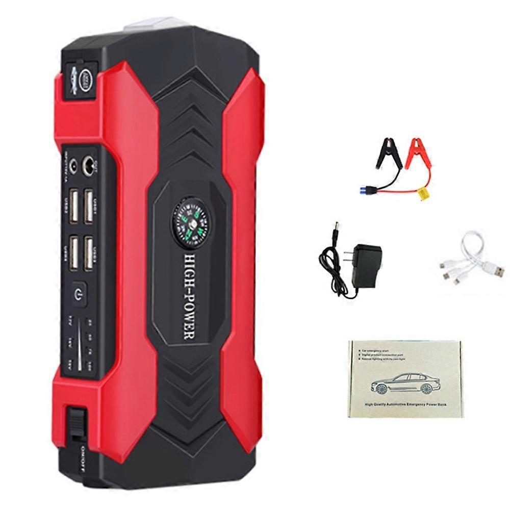J12 LED Display Car Jump Starter 12V Car Emergency Starter 10000mAh Mobile Phone Power Bank, Standard Version (EU Plug)