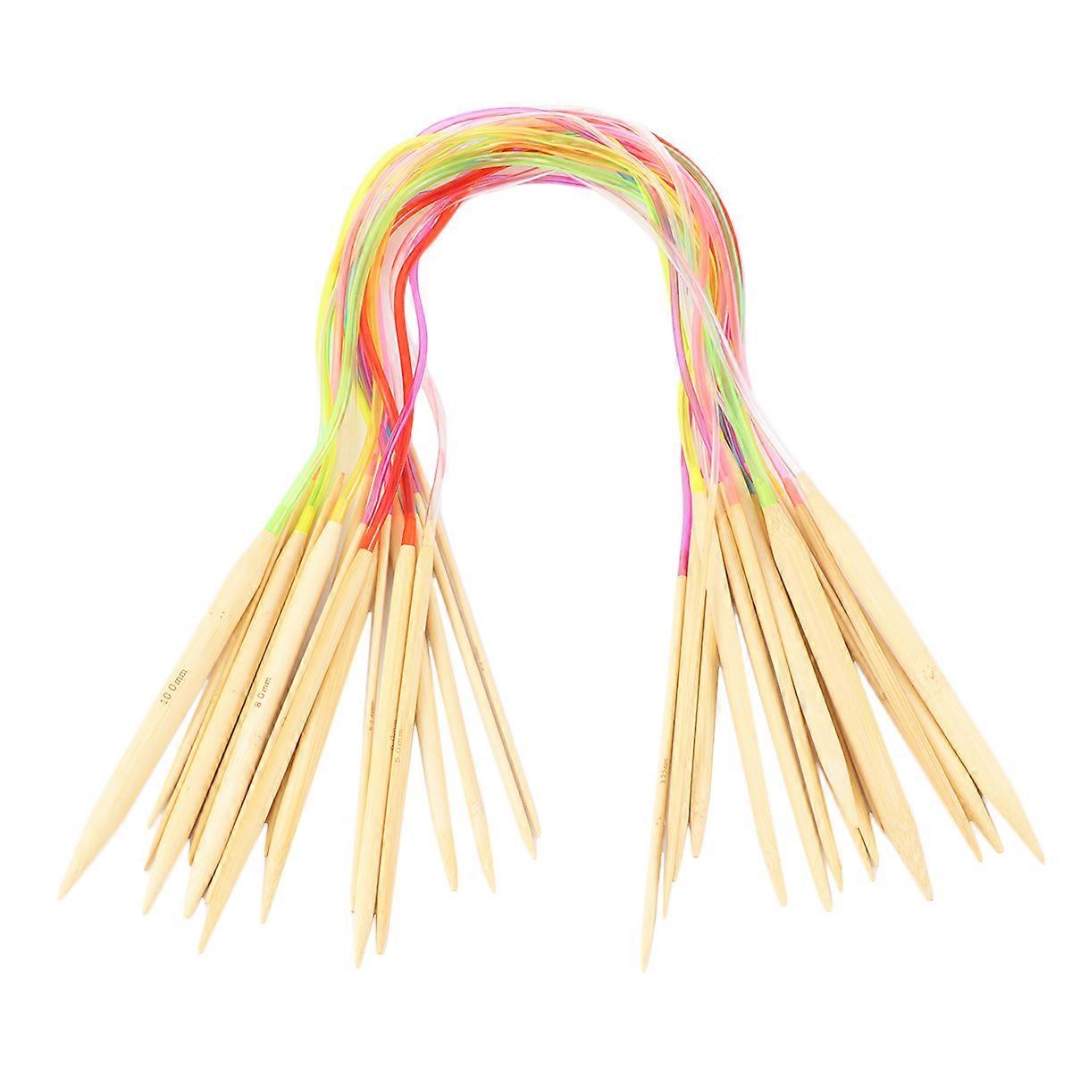 Circular Needles Knitting 54Pcs Set for Weaving with Colorful Tubes