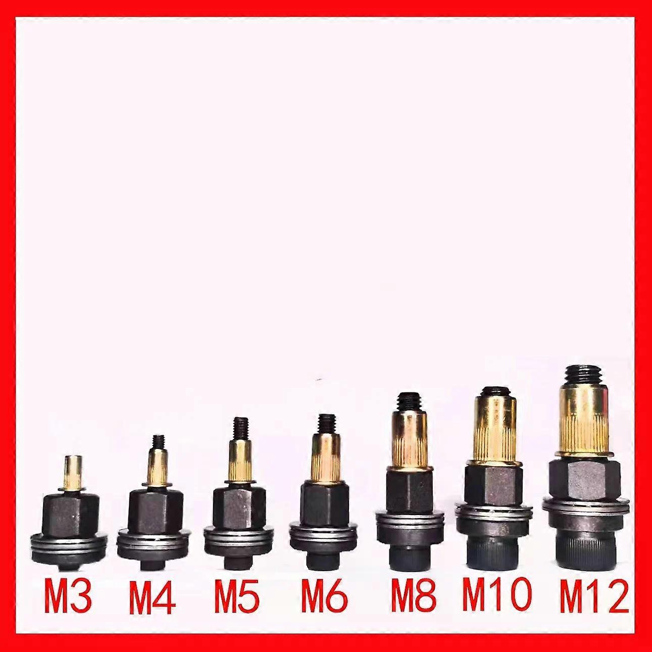 Portable Rivet Nut Gun Set (M5/M6/M8) - Manual Riveter Tool with Nuts for Quick Installation, Metalworking & Machinery Repairs