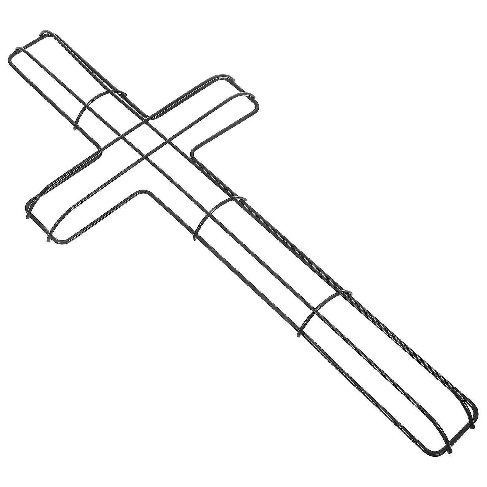 5Pcs Iron Wreath Frame for DIY Cross Shape Floral Making