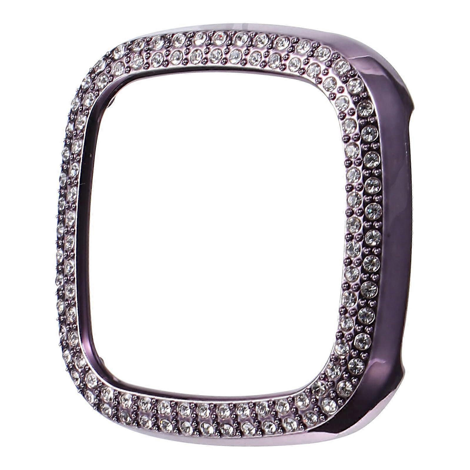 Smartwatch Protective Case with DualRow Rhinestones, Full Coverage ScratchResistant Bezel Cover