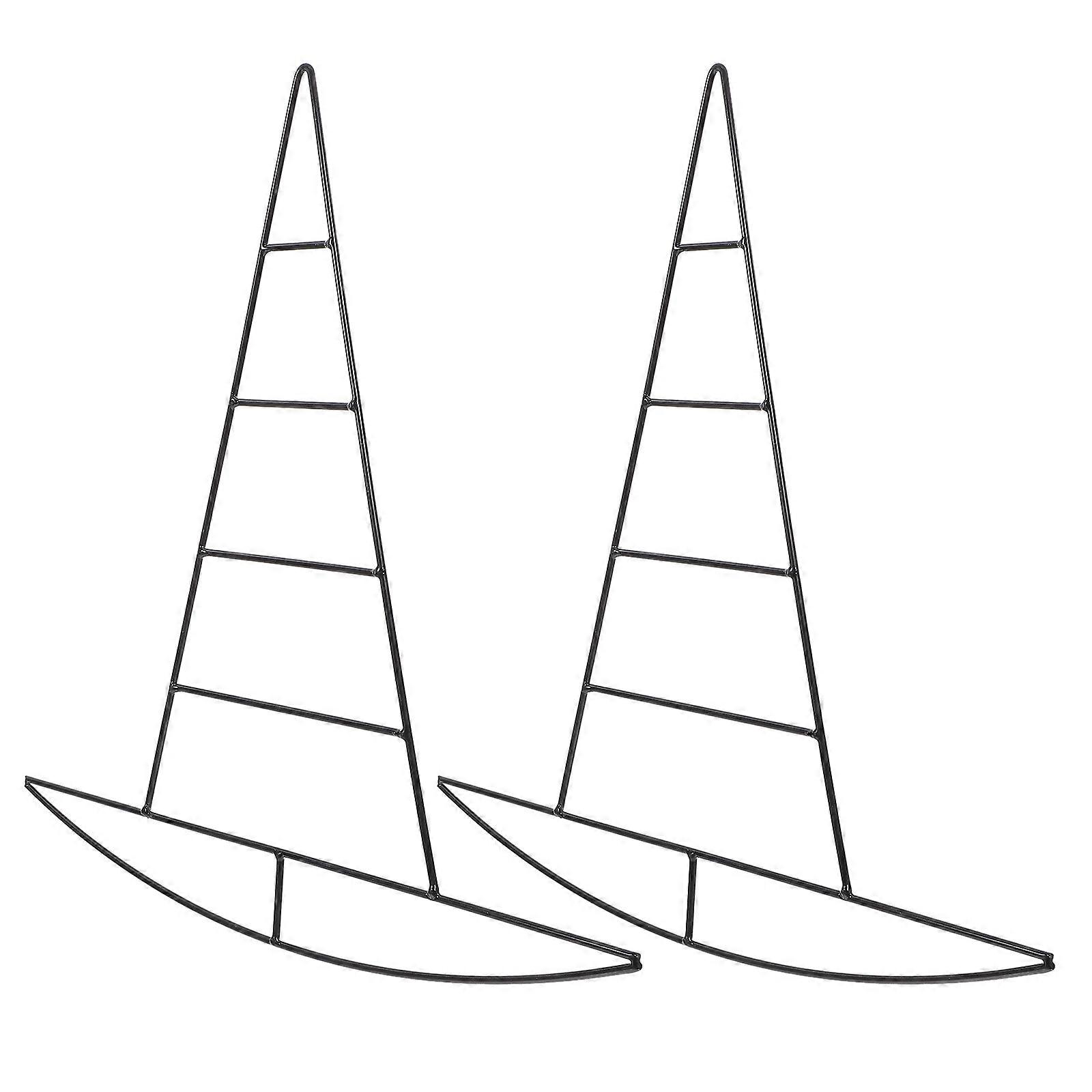 DIY Witch Hat Wreath Frame for Decoration 2Pcs Halloween Wreath Frame