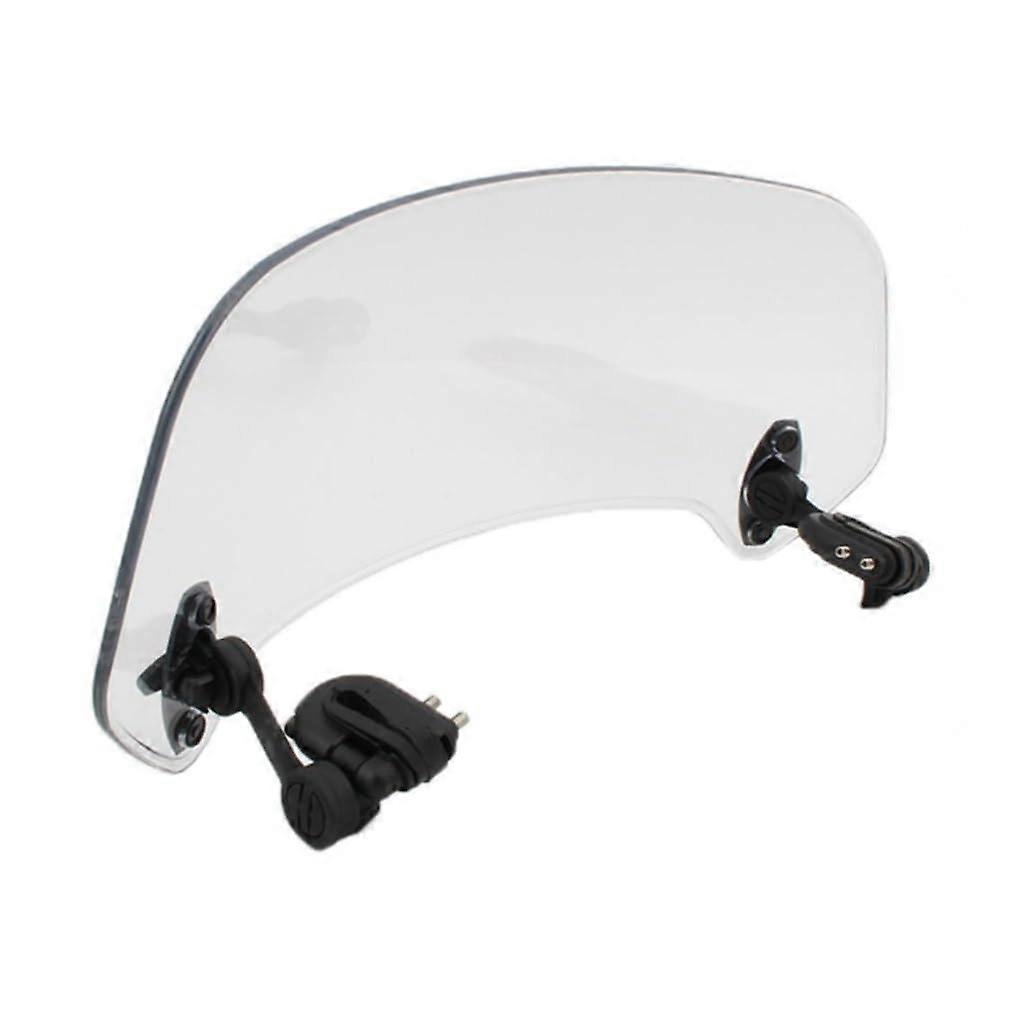 Motorcycle Windshield Extension Spoiler Clear Adjustable Deflector for Touring and Wind Pressure Reduction