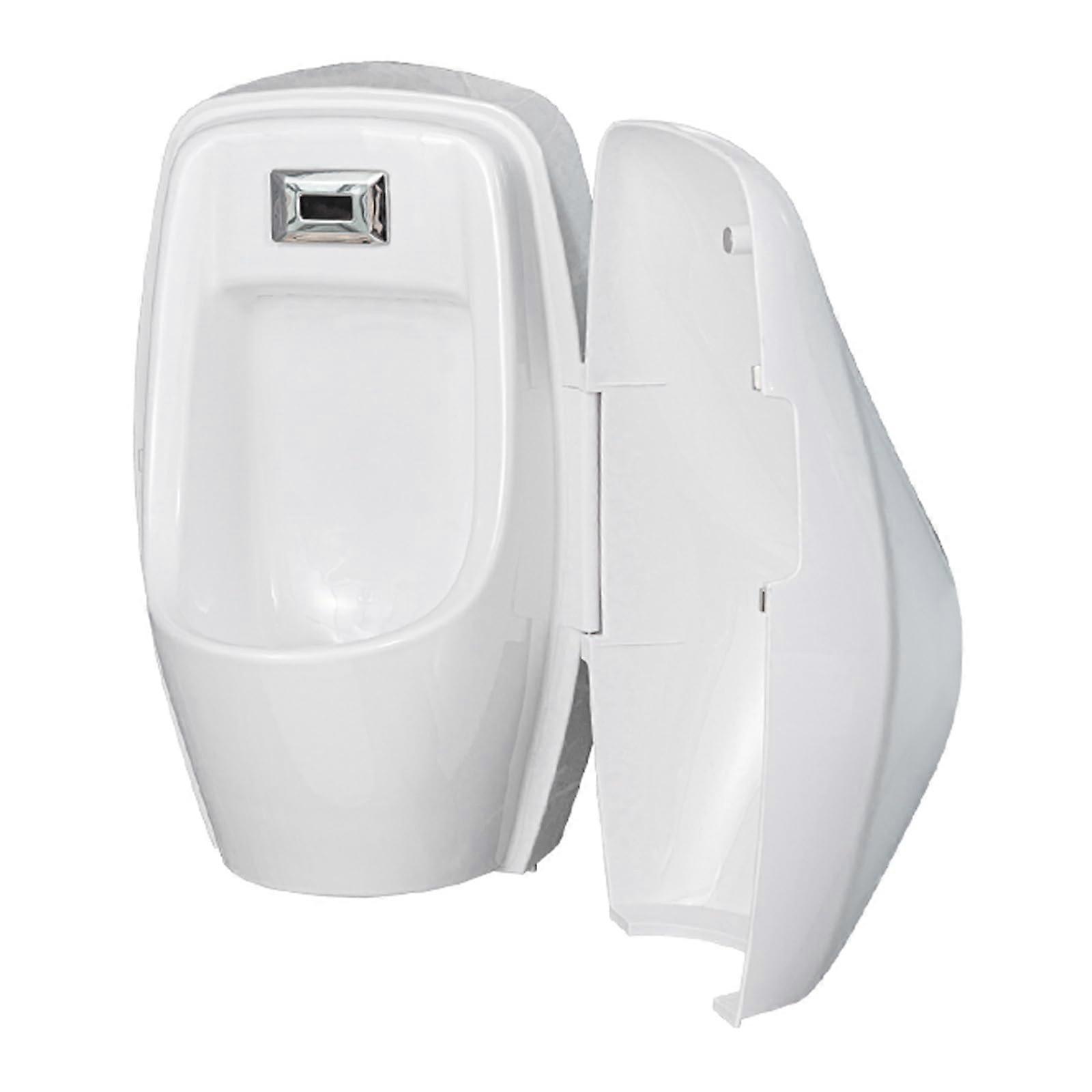 Wall Mounted Urinal with Automatic Sensor Flush, Ceramic ABS Cover, WaterSaving AntiClog Design