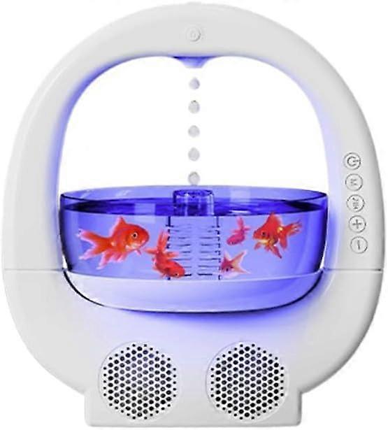 4 in 1 AntiGravity Air Humidifier with Bluetooth Speaker, Fish Tank and Ambient Mood Light
