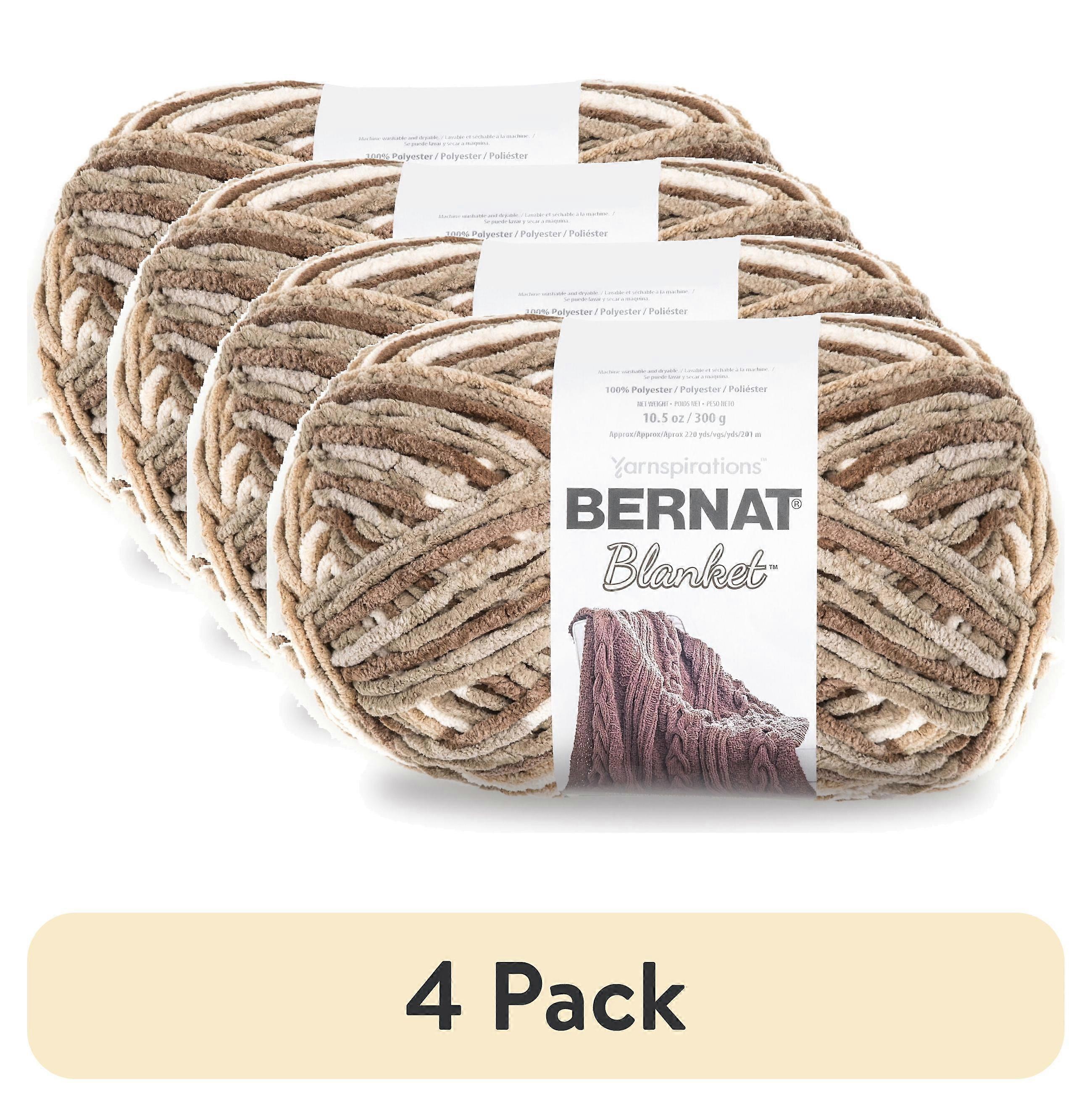 (4 pack) Bernat Blanket Yarn, 300g, Sonoma