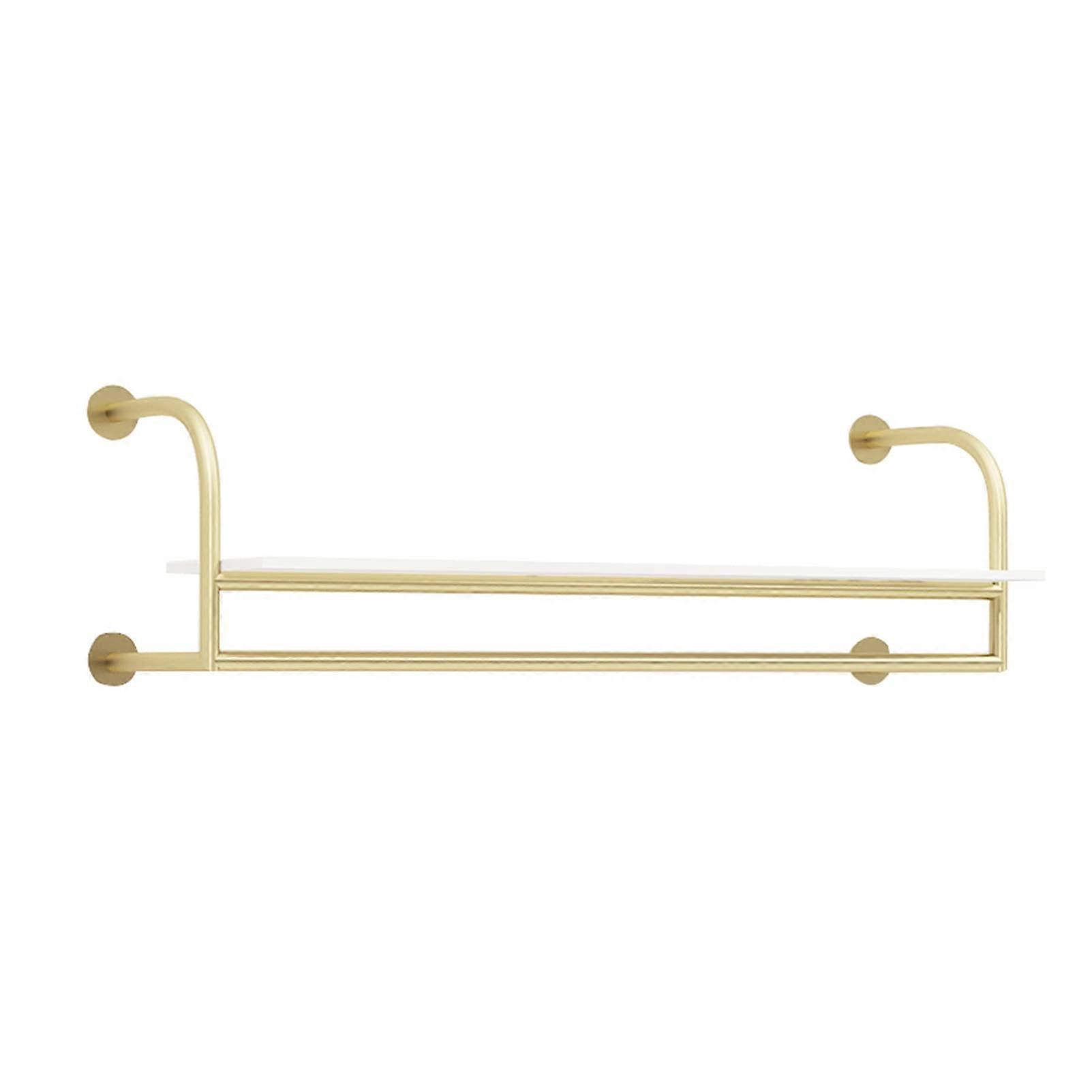 Wall Mounted Clothes Rack with Shelf, Heavy Duty Metal Garment Rail for Store Display, 100cm